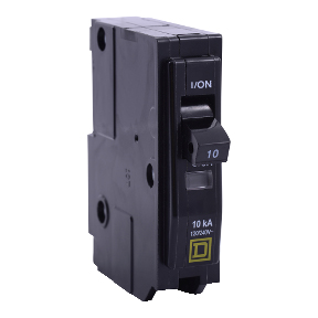 Schneider Electric Thermal Magnetic Circuit Breaker; 1-Pole; 20A; 120/240VAC; Lever; Ring Terminal; UL 489